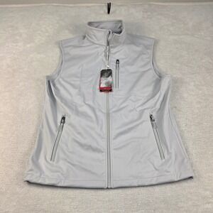 33,000ft Mens Softshell Vest Light Gray Waterproof Windproof Thermal Large